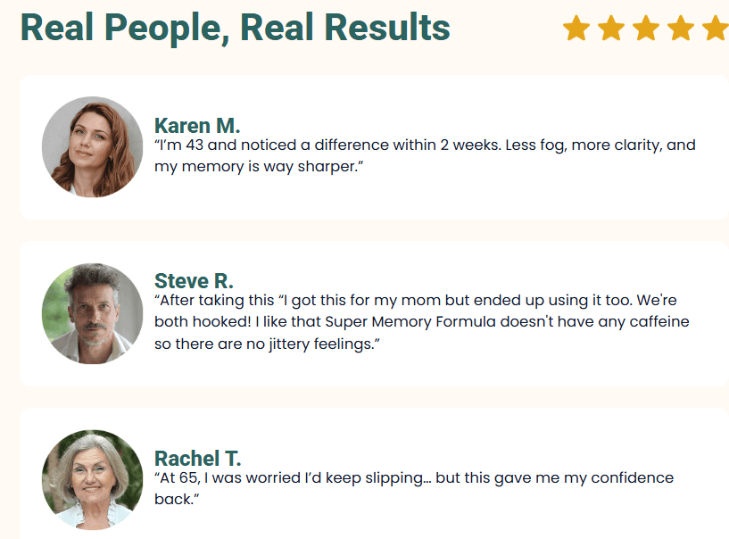 Super Memory Formula User Reviews
